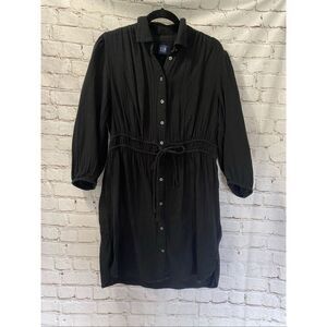 Gap long sleeve button down dress